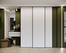 Шкаф-купе в прихожую – фасад ABRI, цвет «Сейдж»